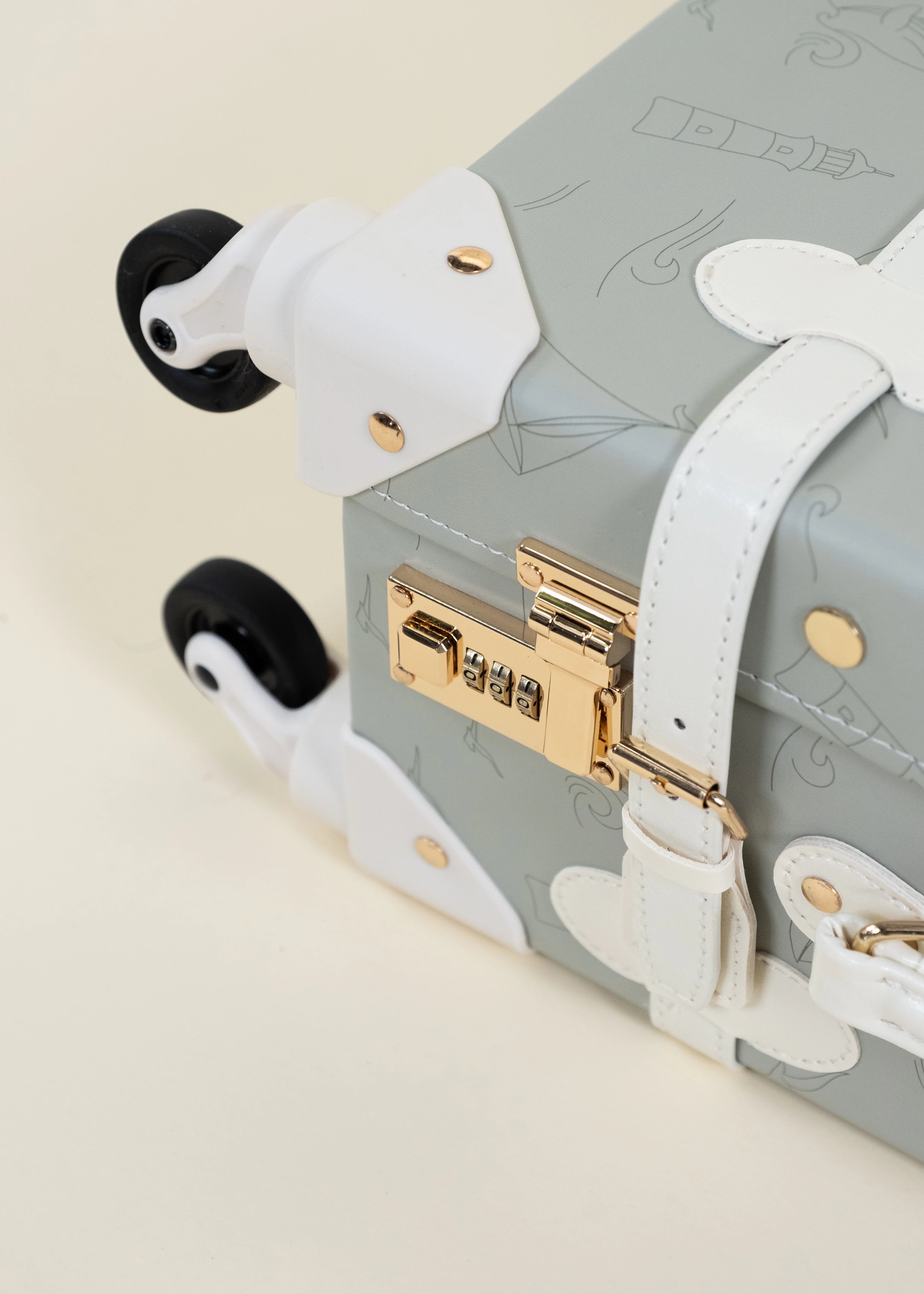 Image of Valise de cabine en cuir végétalien - Océan