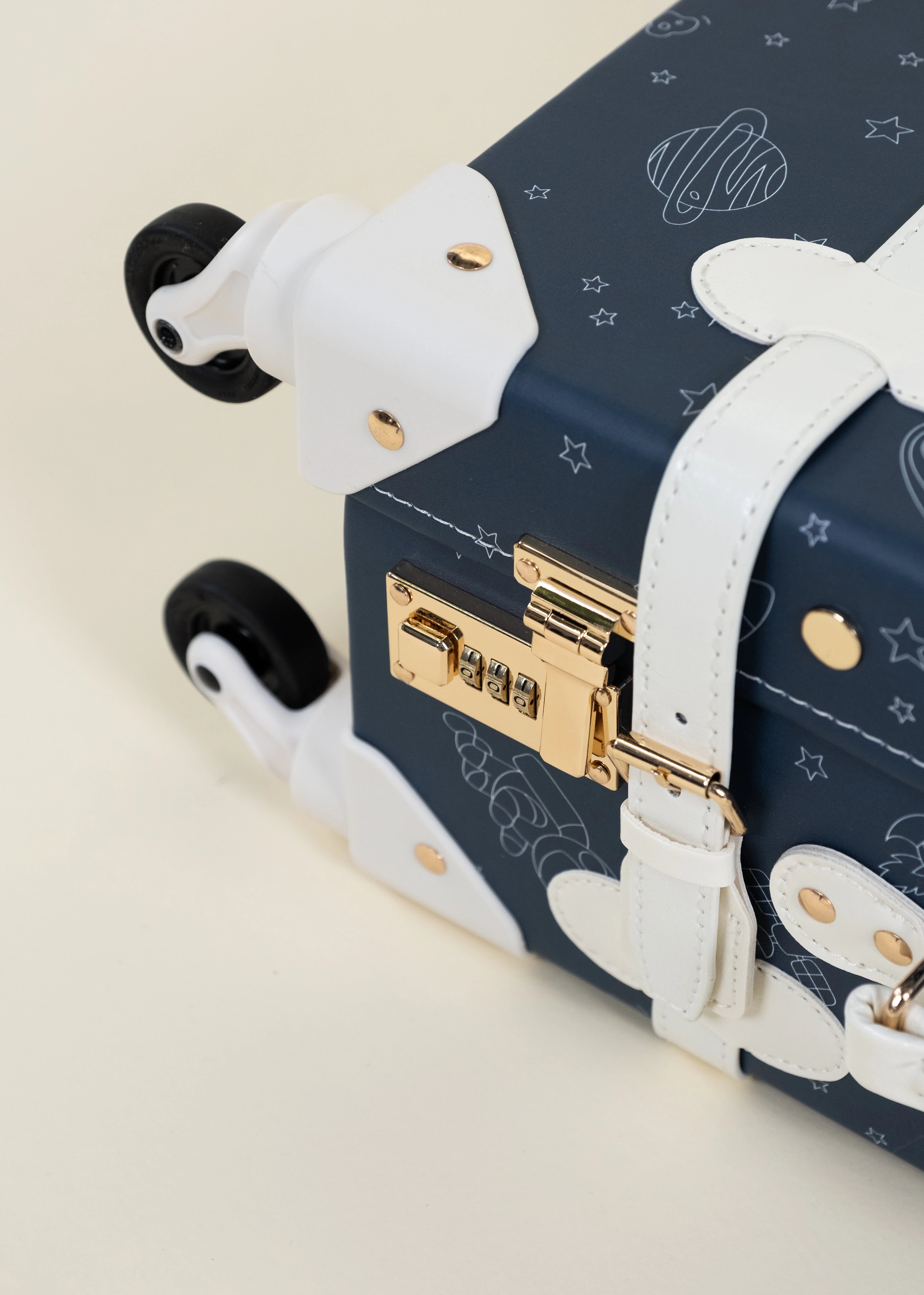 Image of Vegan Leather Carry-On Suitcase - Space