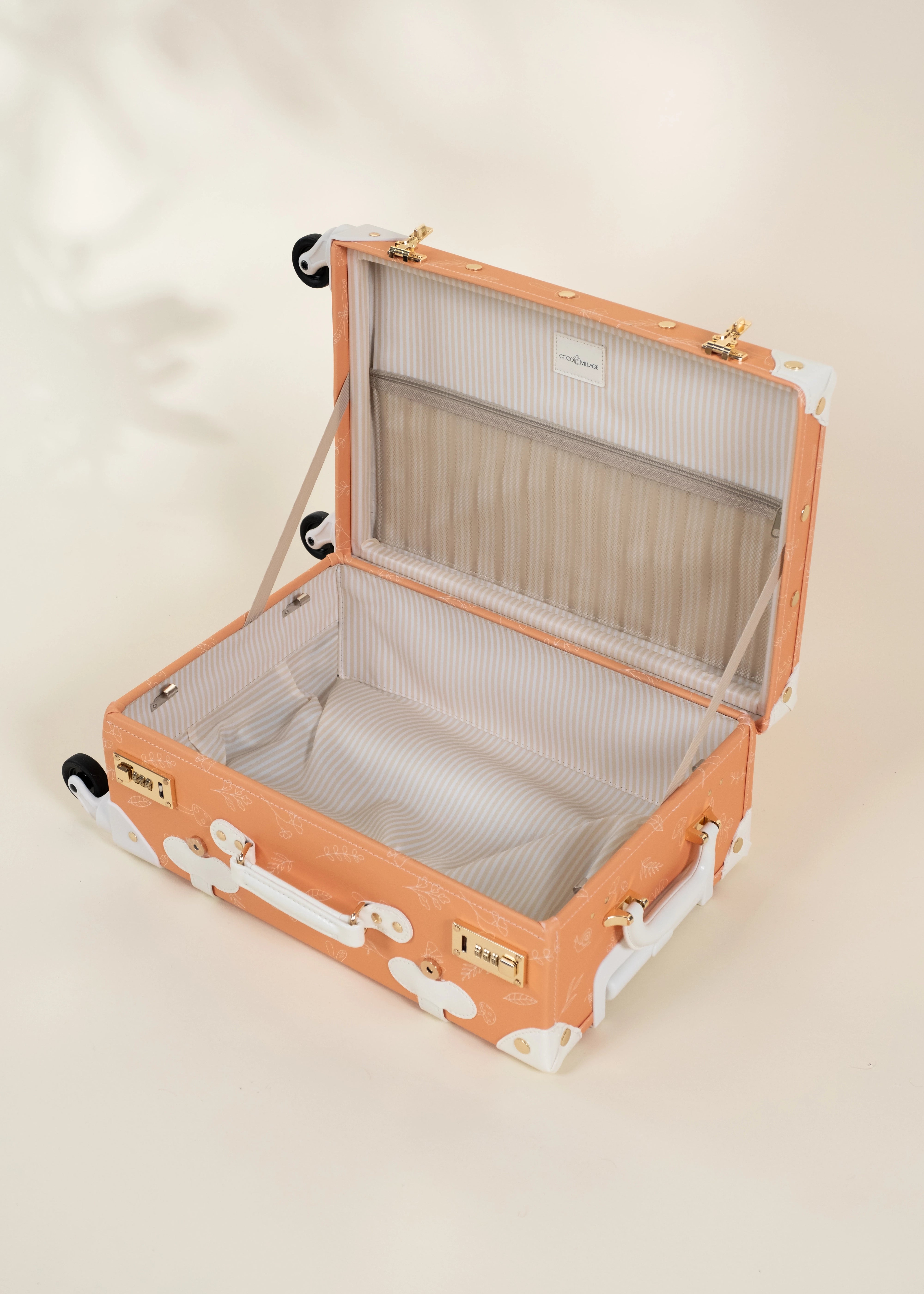 Image of Vegan Leather Carry-On Suitcase - Nature