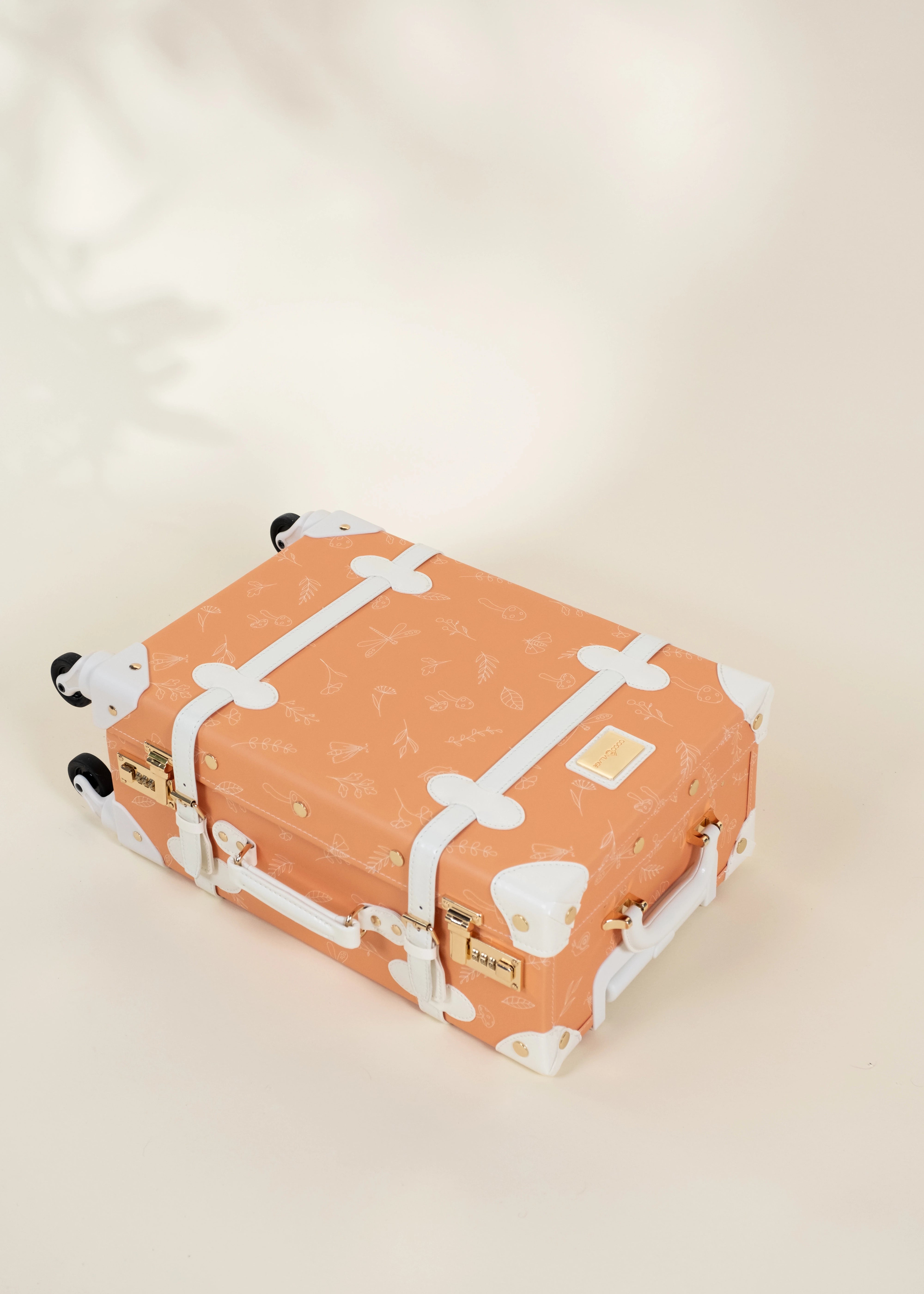 Image of Vegan Leather Carry-On Suitcase - Nature