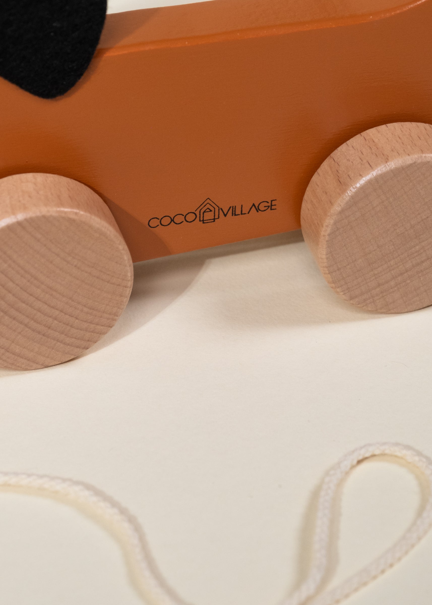 Chien à promener en bois 