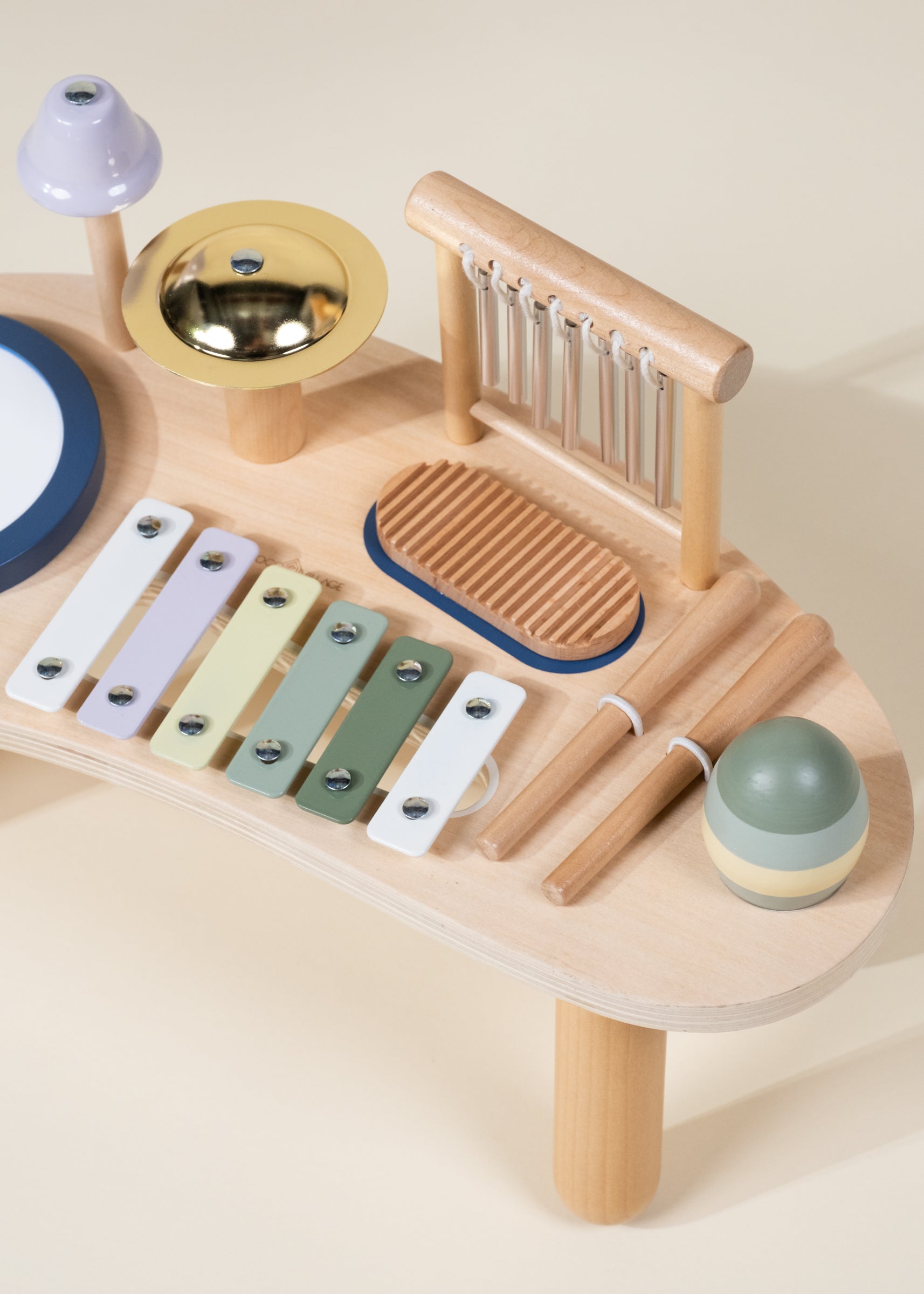 Station de jeu musicale en bois  