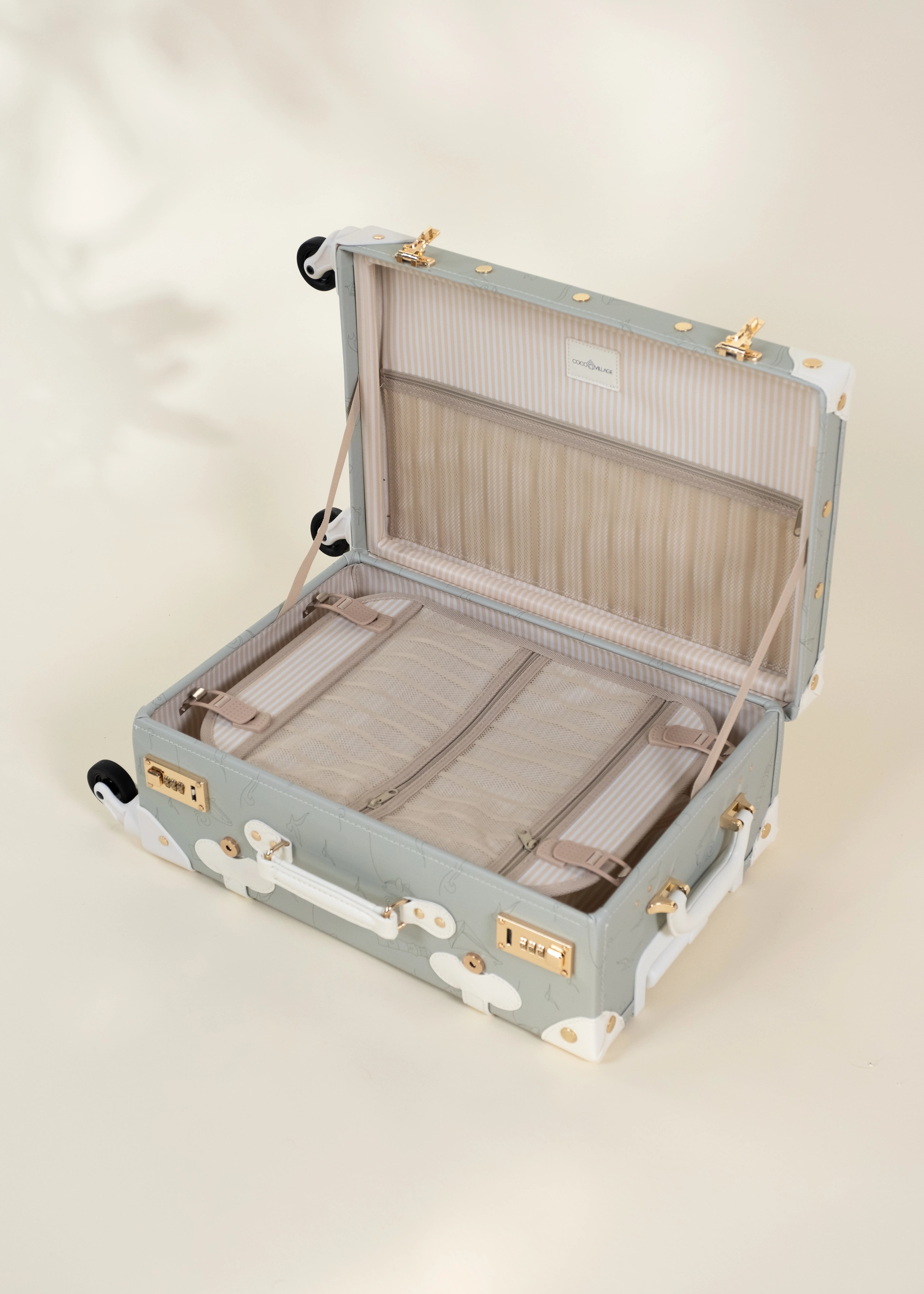 Image of Valise de cabine en cuir végétalien - Océan