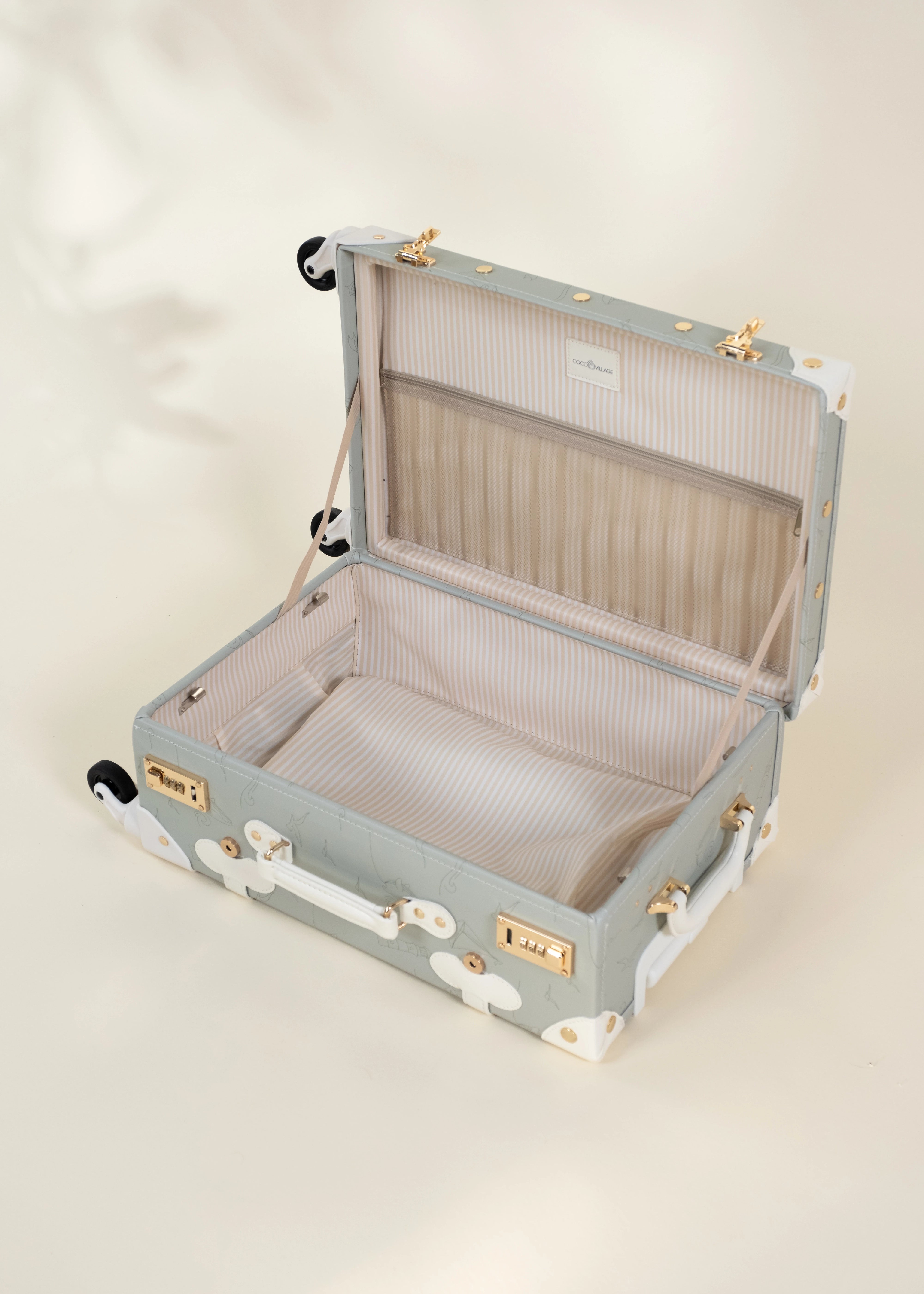 Image of Valise de cabine en cuir végétalien - Océan