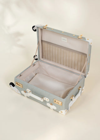 Valise de cabine en cuir végétalien - Océan