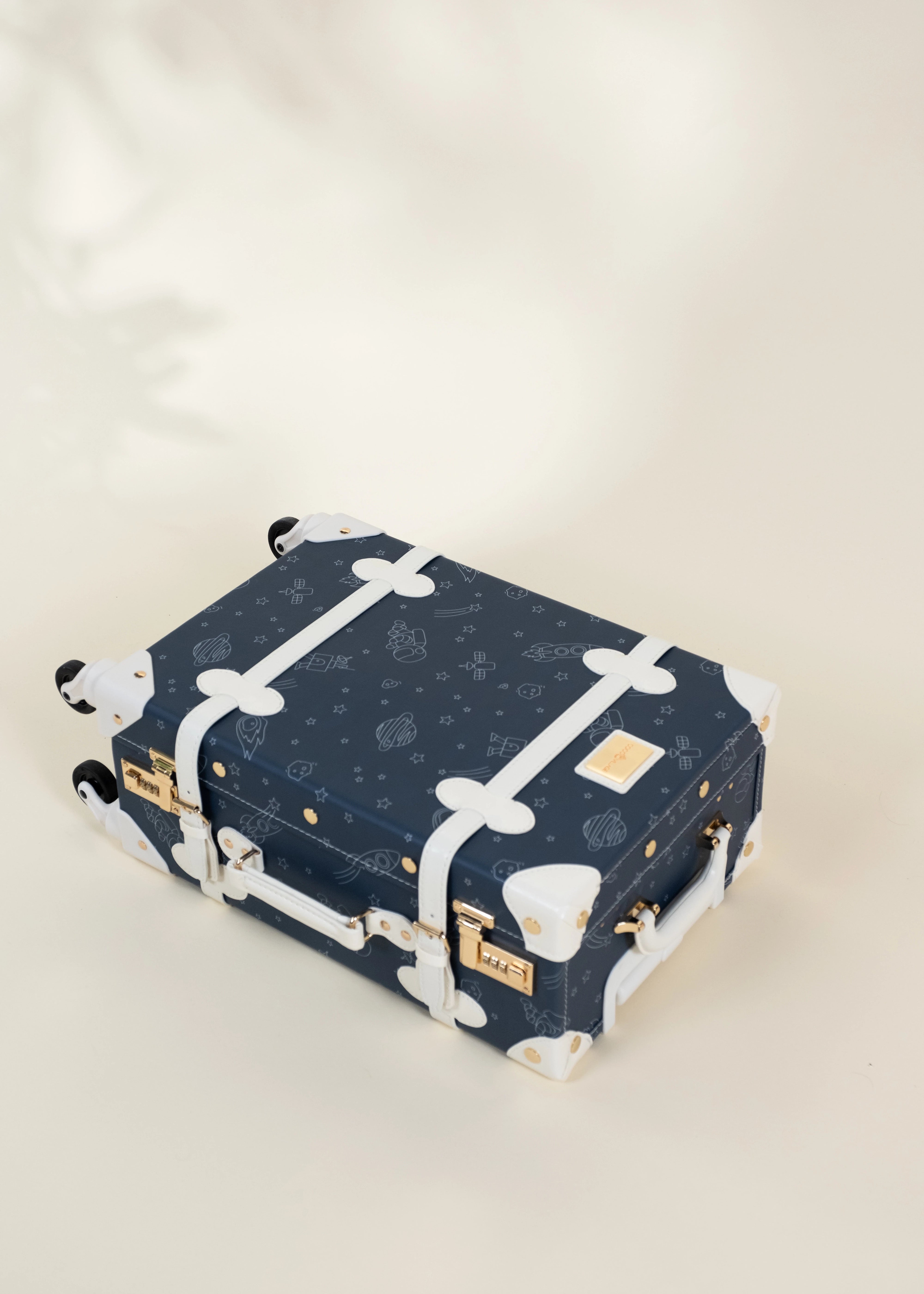 Image of Vegan Leather Carry-On Suitcase - Space