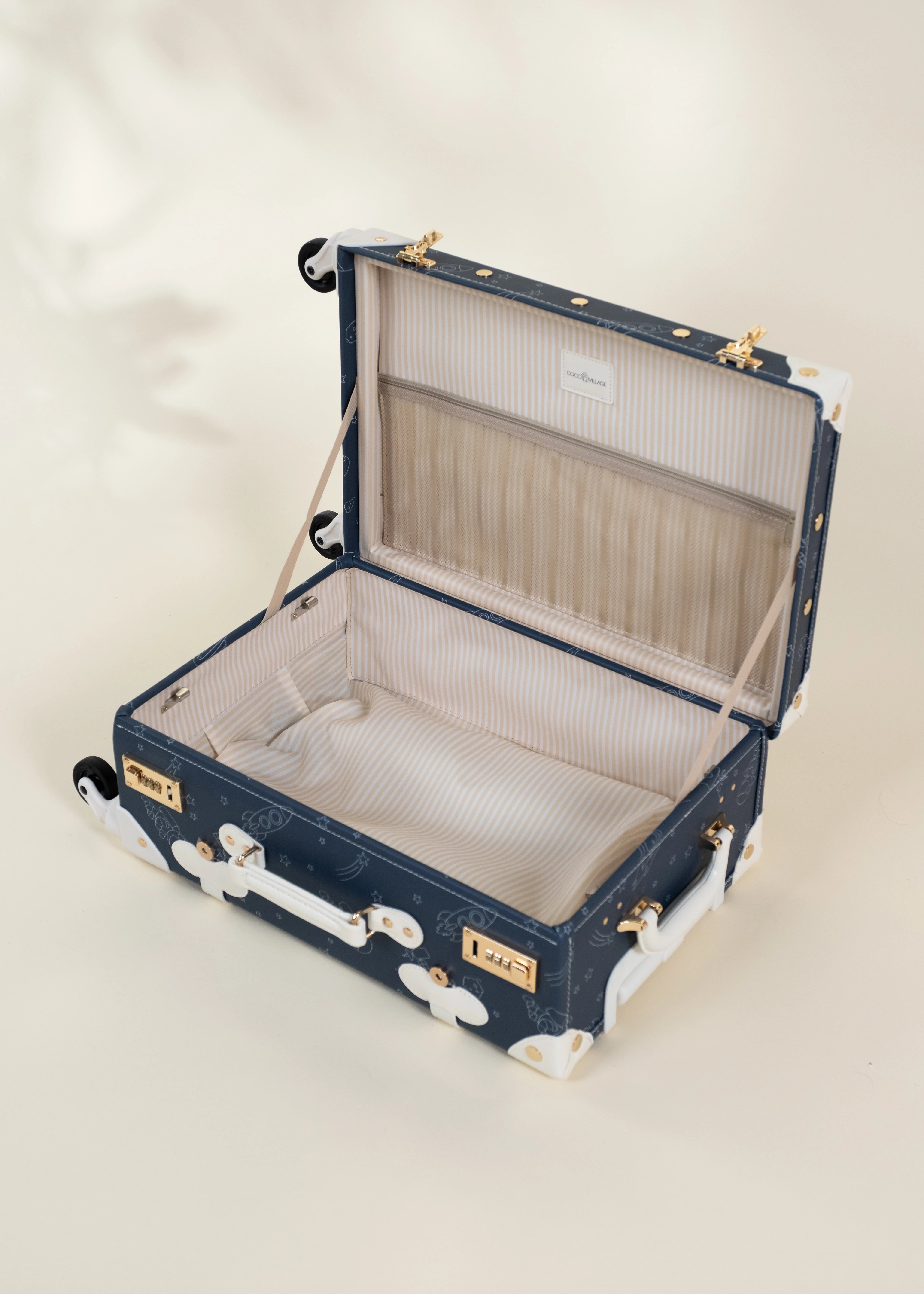 Image of Vegan Leather Carry-On Suitcase - Space