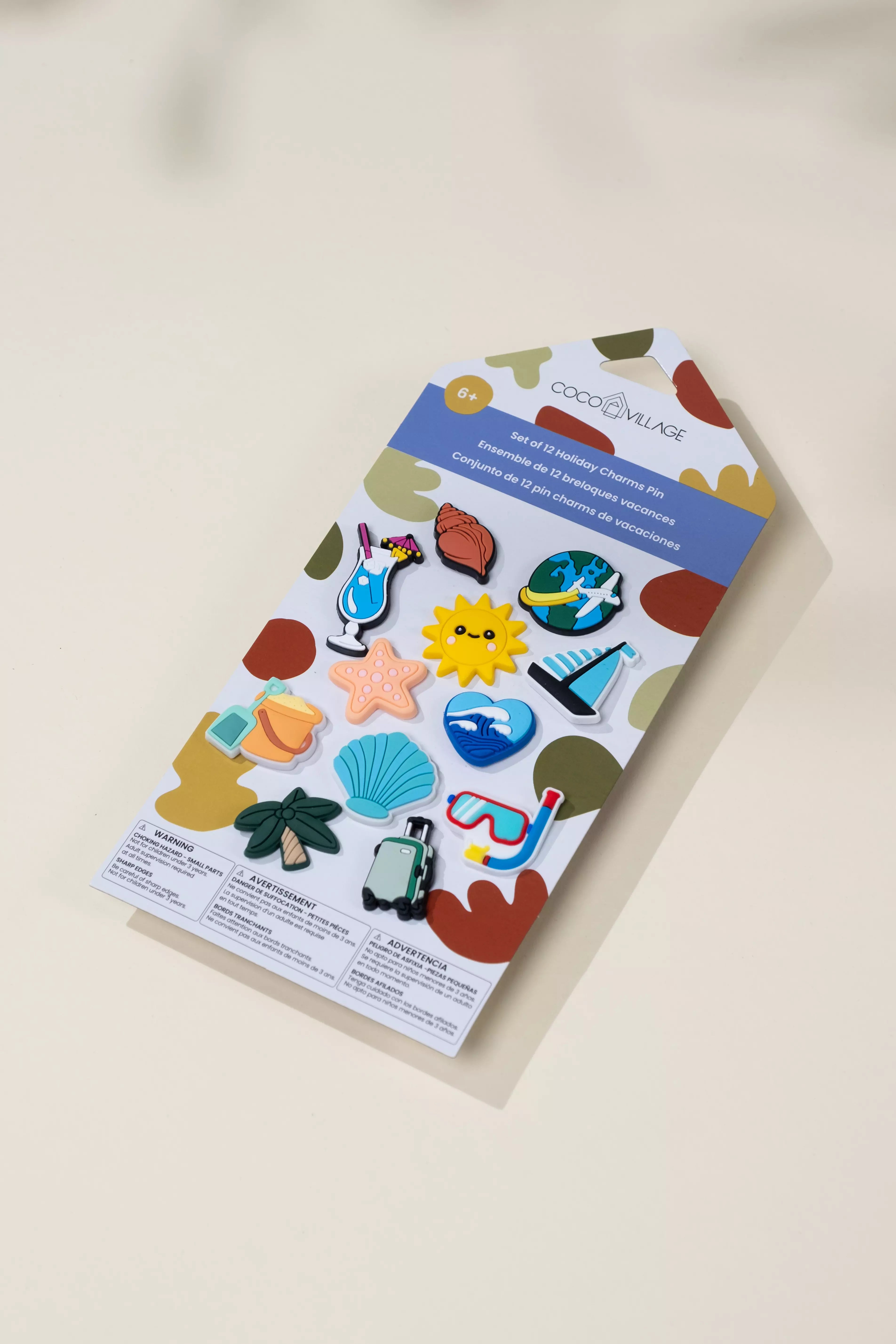 Image of Set of 12 Holiday Charms Pin