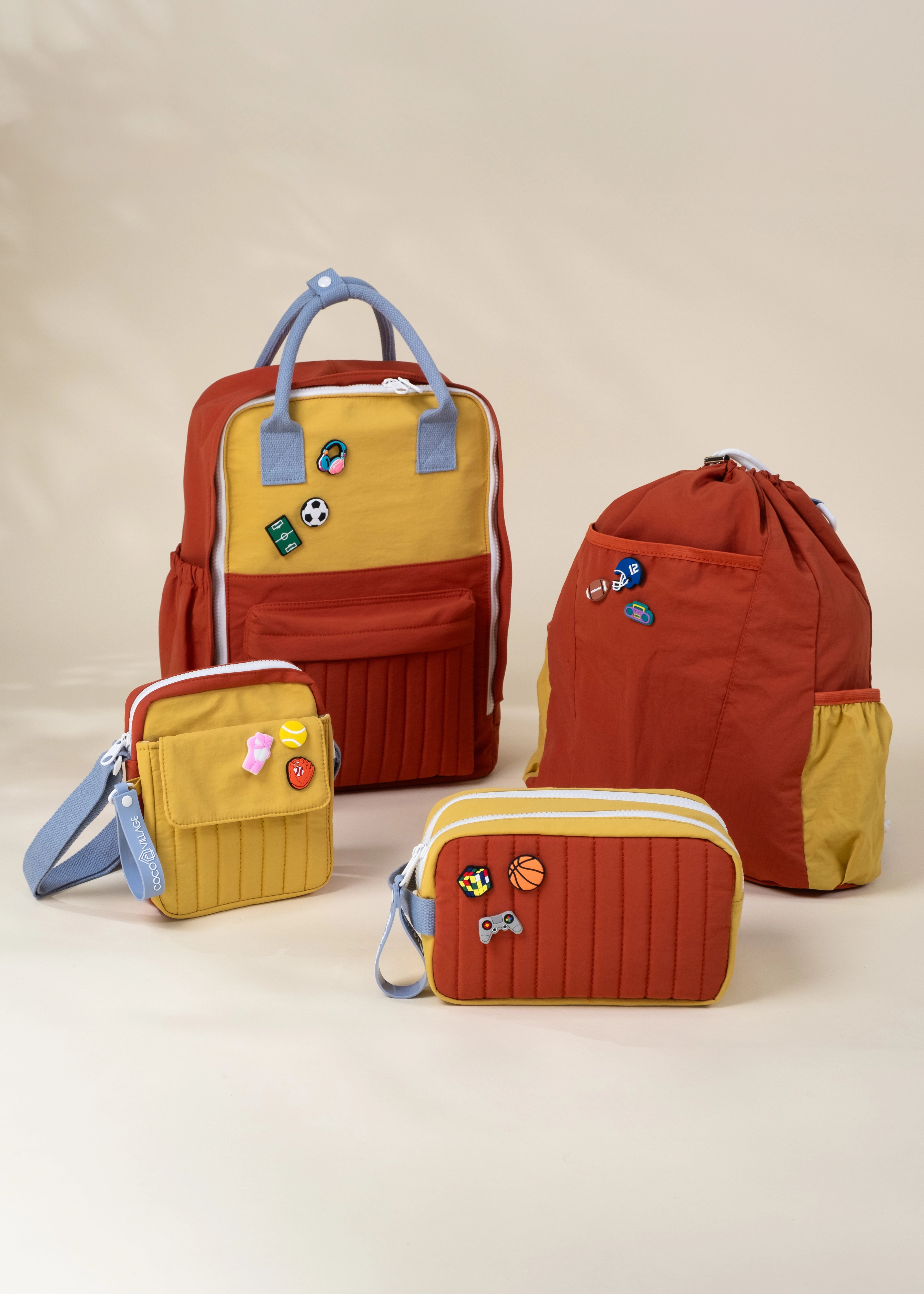 Image of Set of 12 Sports & Activities Charms Pin