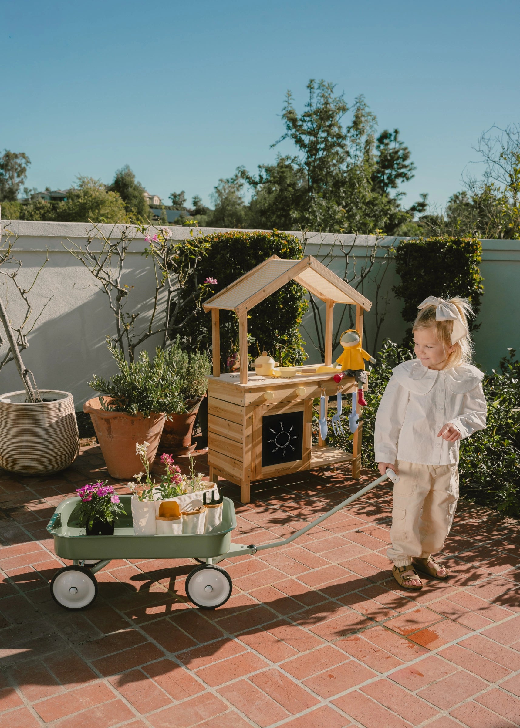 Wooden Outdoor Play Kitchen