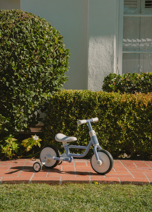 Tricycle avec poignée & roues d'entrainement 4-en-1 – Océan 