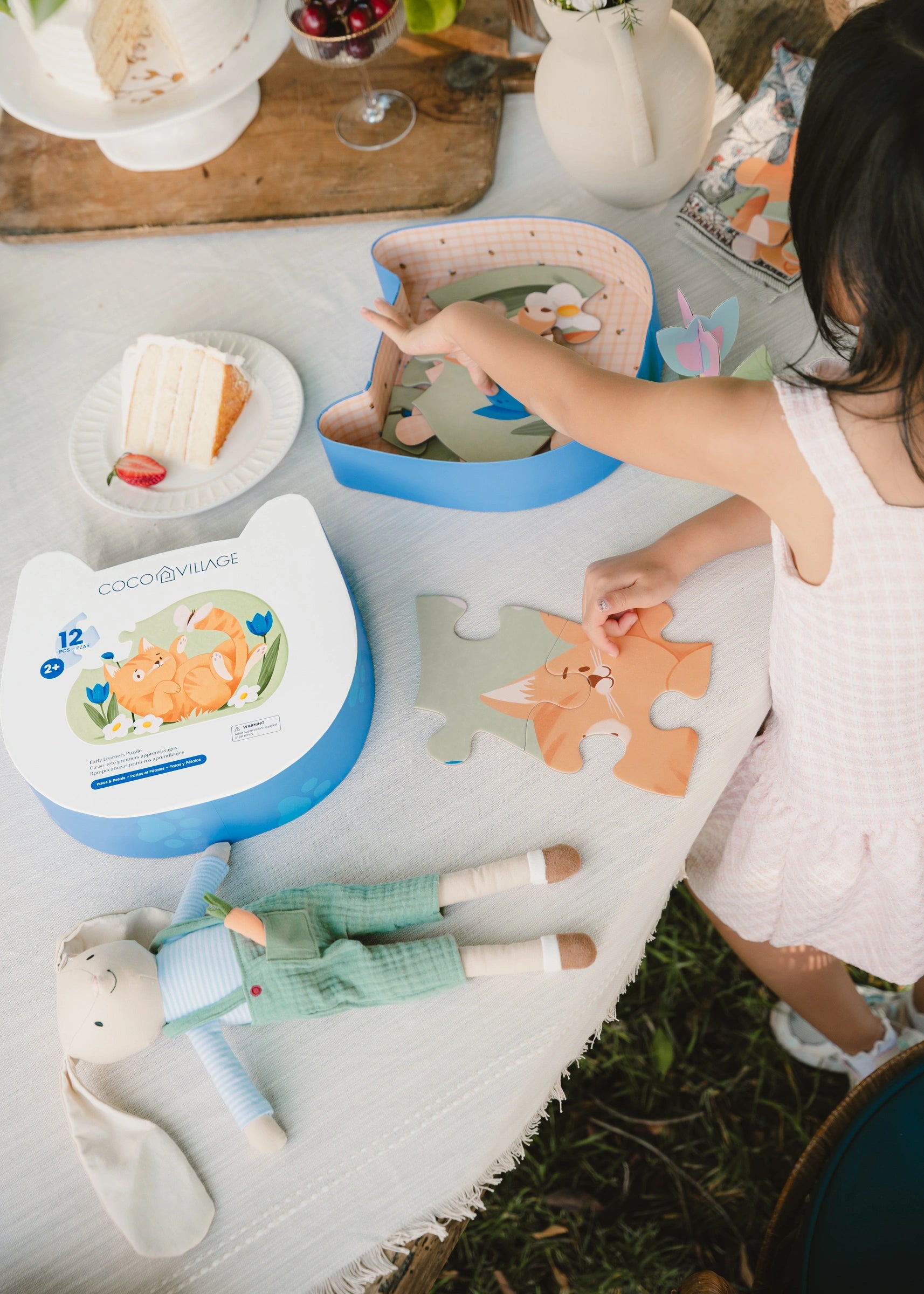 Image of Early Learners Puzzle – Paws & Petals (12 pcs)