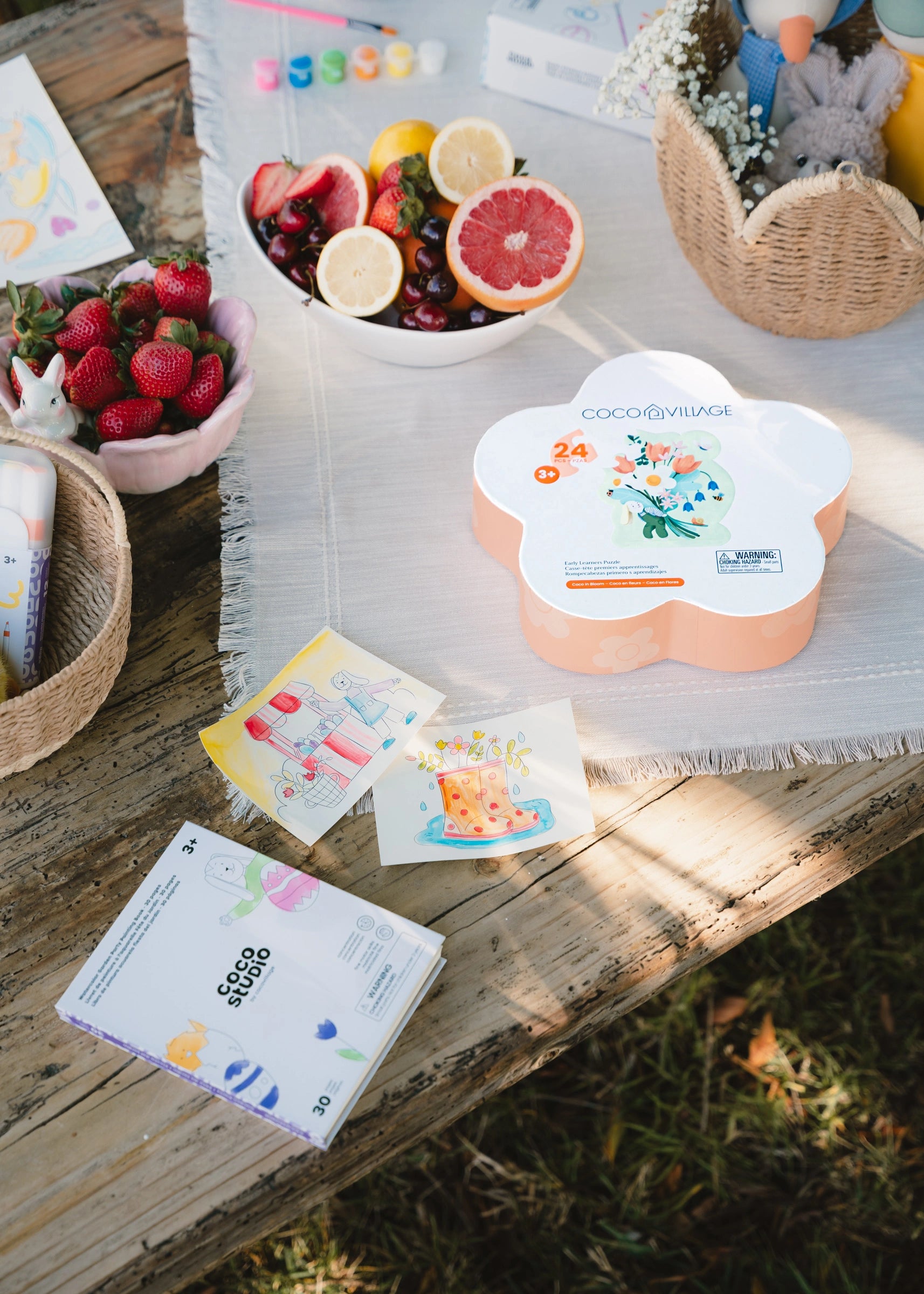 Watercolor Garden Party Painting Book - 30 pages