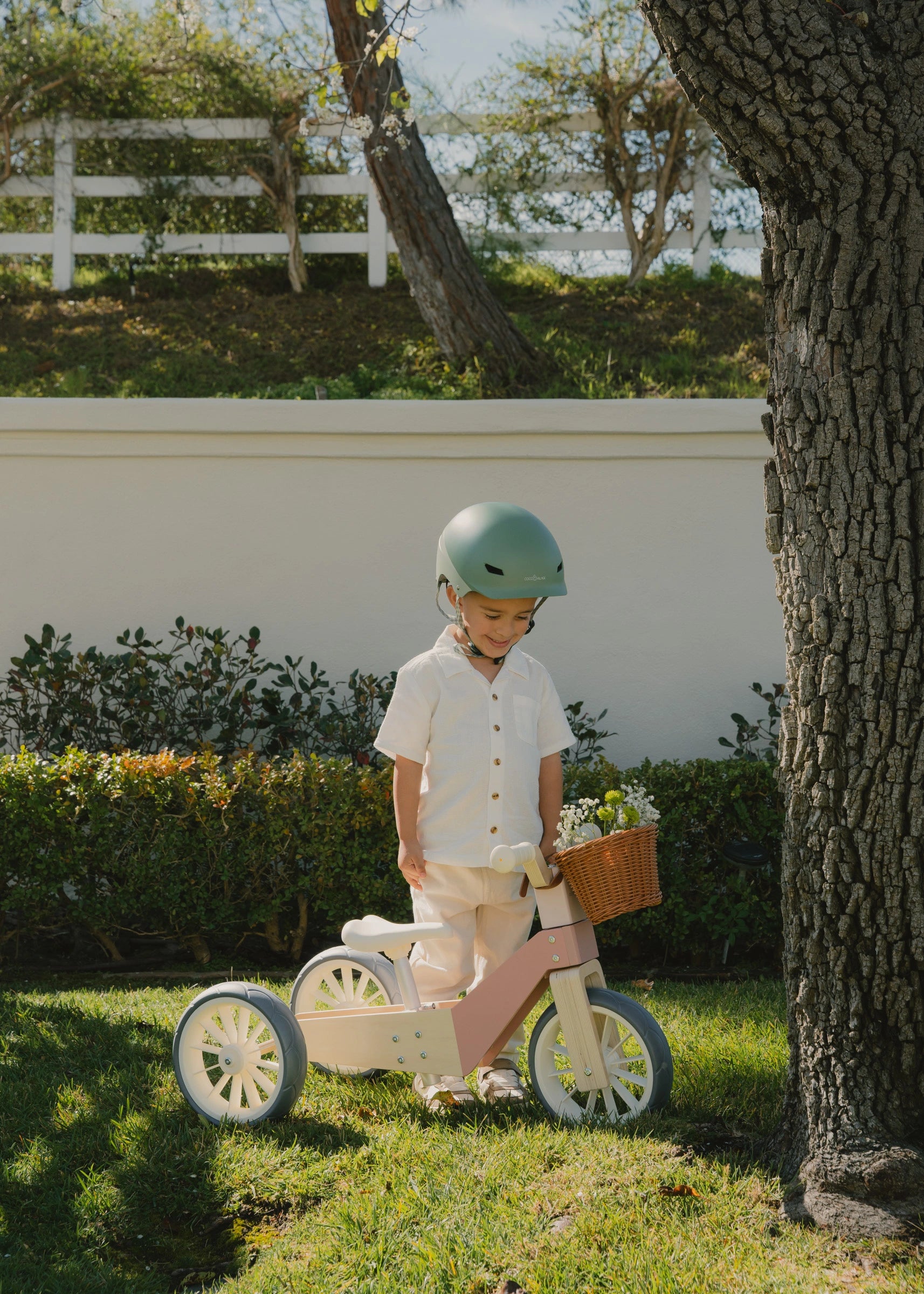 Image of Vélo d’équilibre évolutif en bois - 3 en 1 – Pétunia 