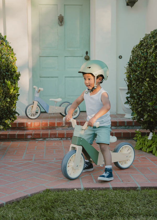 Vélo d’équilibre évolutif en bois - 3 en 1 - Seafoam