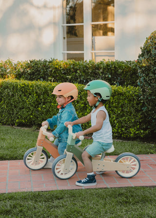 Evolutive Wooden Balance Bike - 3 in 1 – Grapefruit