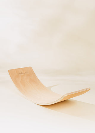 Wooden Wobble Balance Board for Kids - Natural Wood