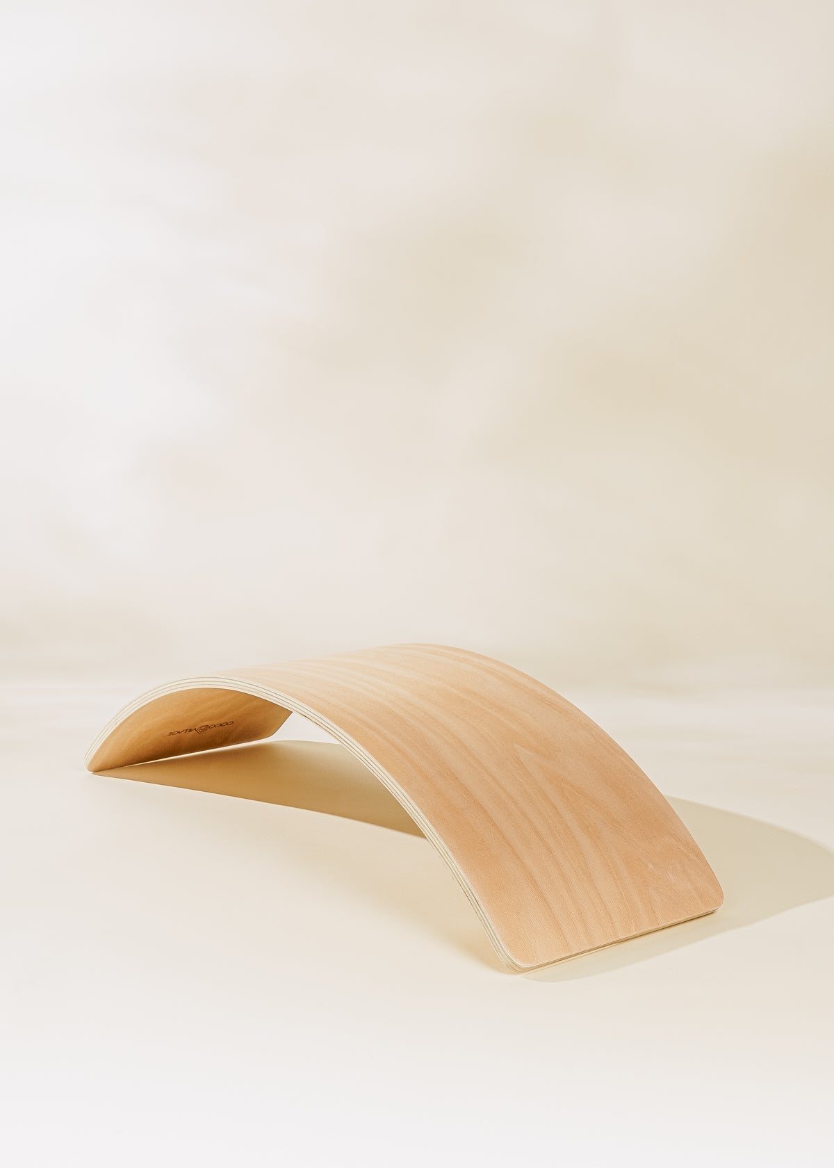 Image of Wooden Wobble Balance Board for Kids - Natural Wood