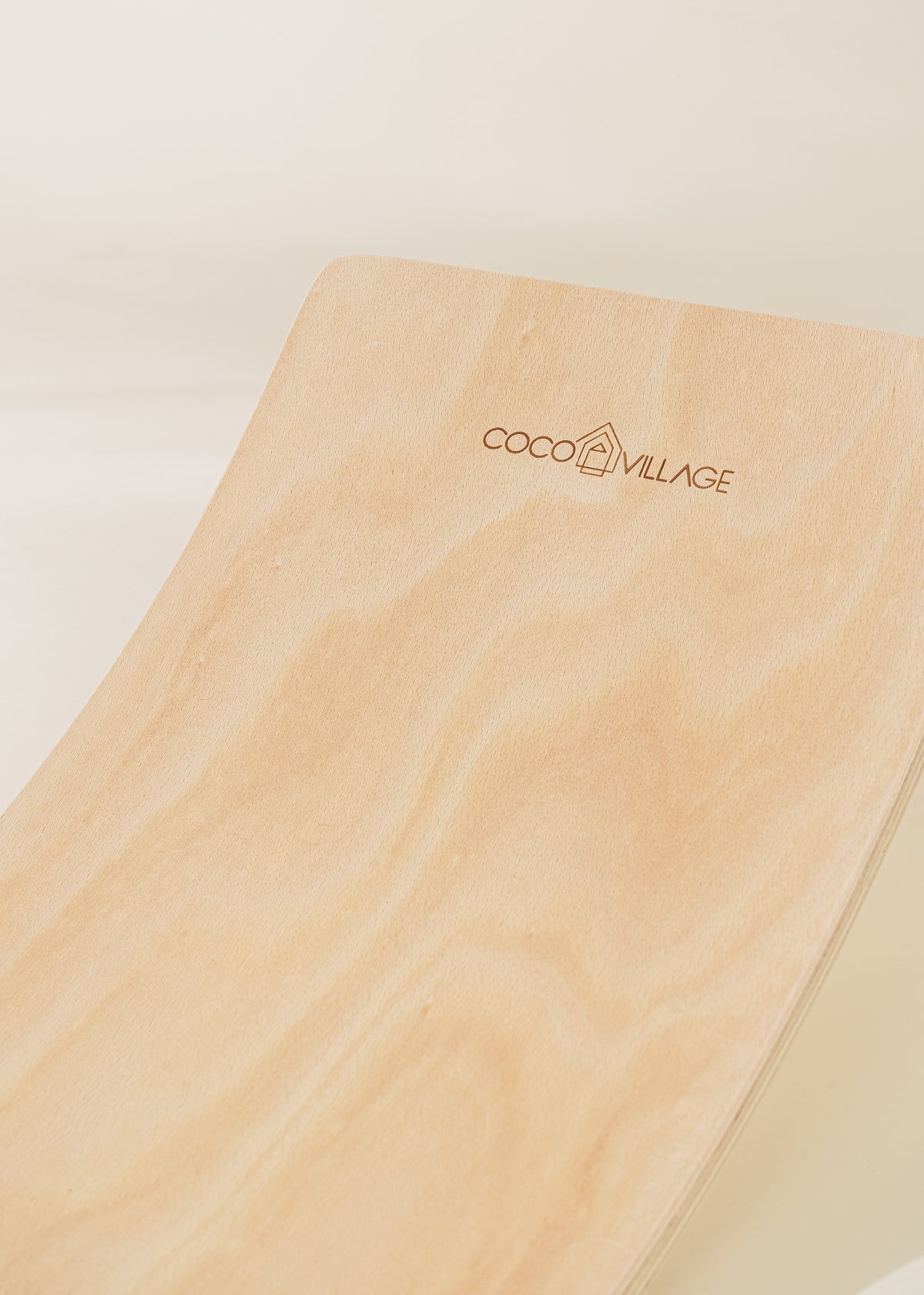 Image of Wooden Wobble Balance Board for Kids - Natural Wood