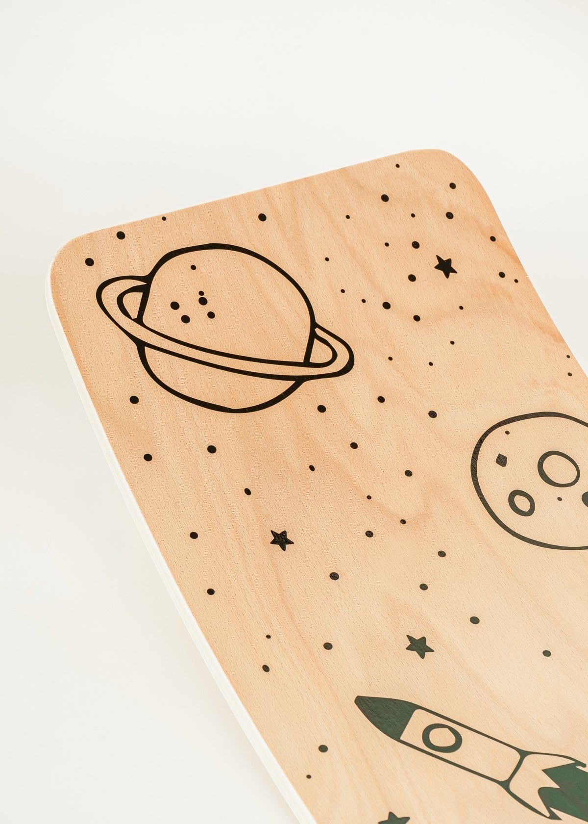 Image of Wooden Wobble Balance Board for Kids - Cosmic