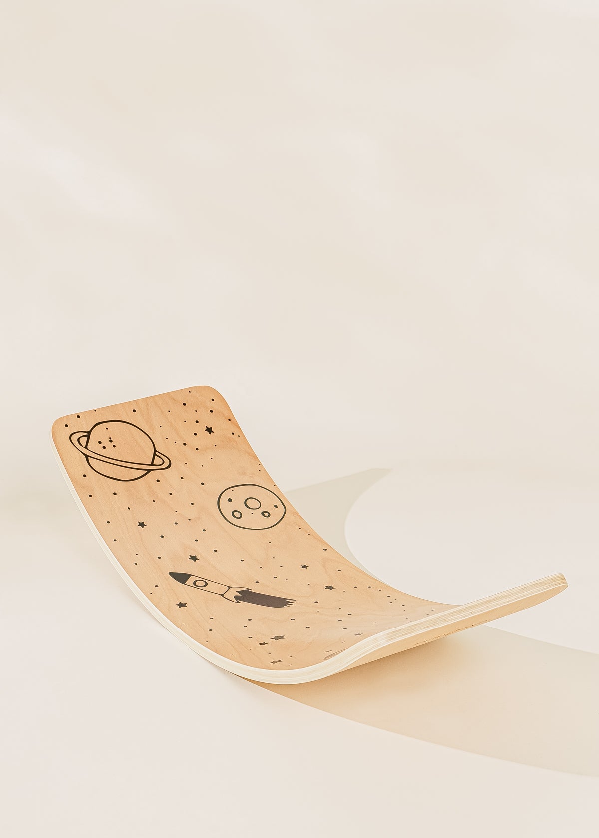 Image of Wooden Wobble Balance Board for Kids - Cosmic