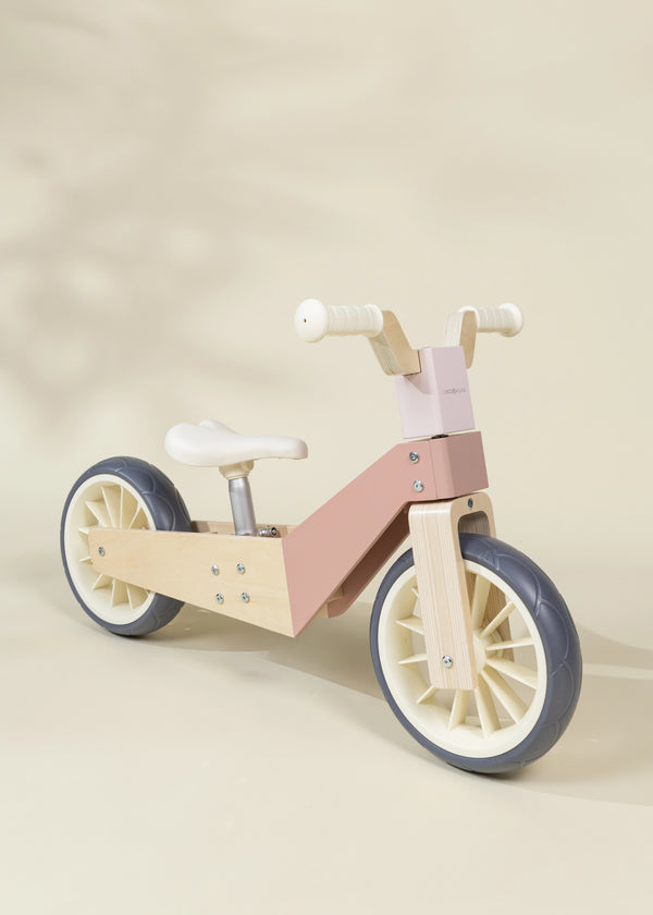 Vélo d’équilibre évolutif en bois - 3 en 1 – Pétunia 