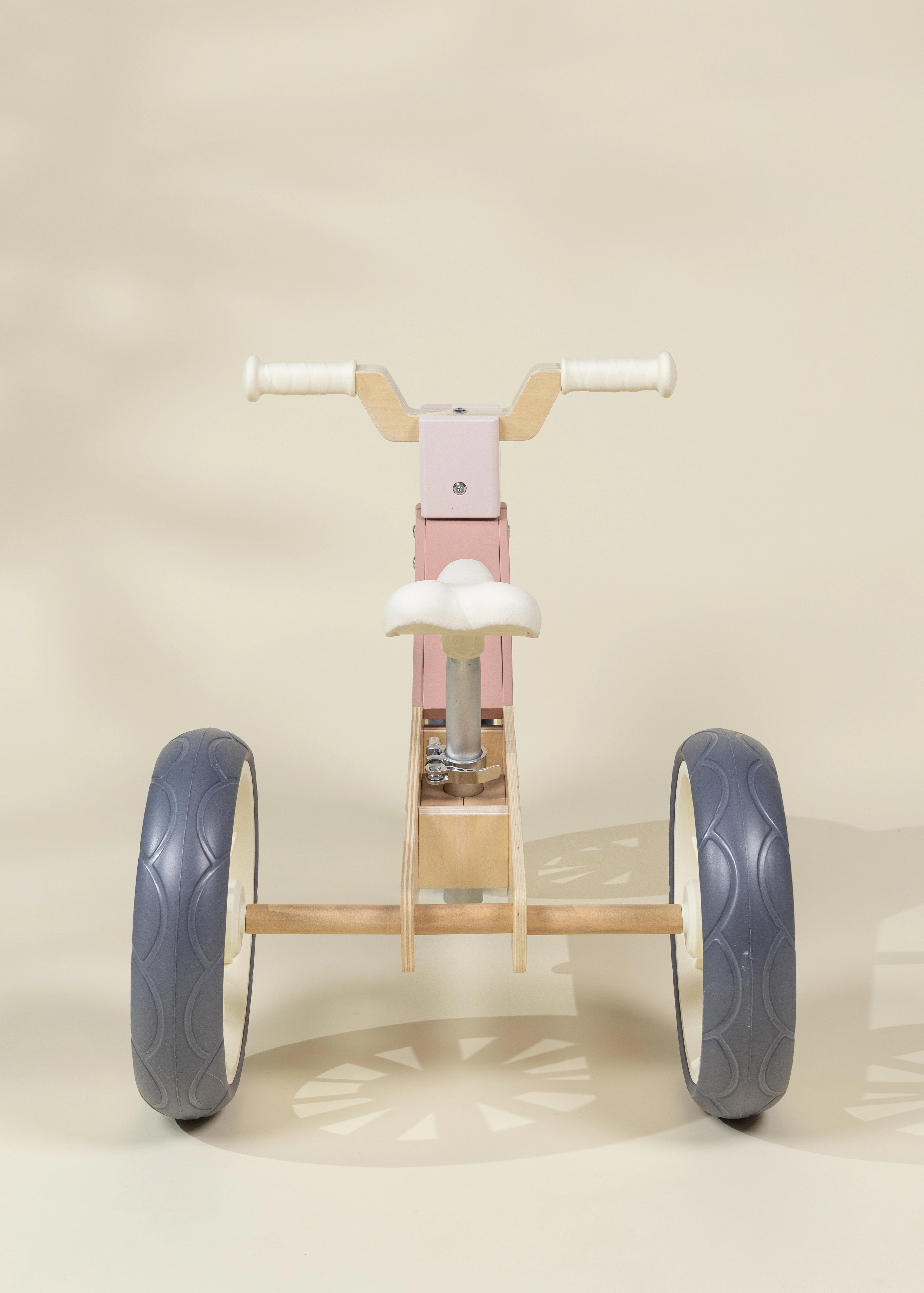 Image of Evolutive Wooden Balance Bike - 3 in 1 - Petunia