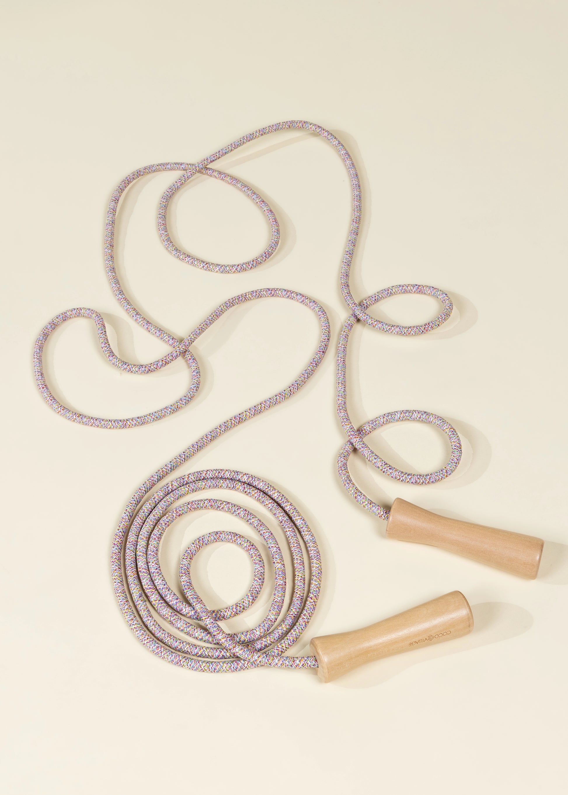 Extra-Long Wooden Handle Skipping Rope – Candy Pop