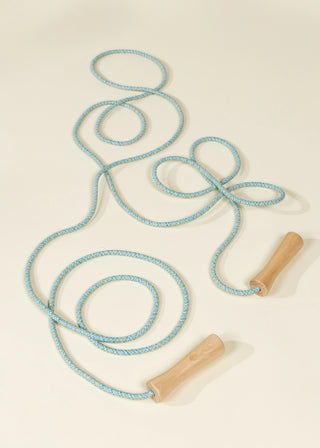 Corde à Sauter Extra Longue avec Poignées en Bois – Twist d’Océan 