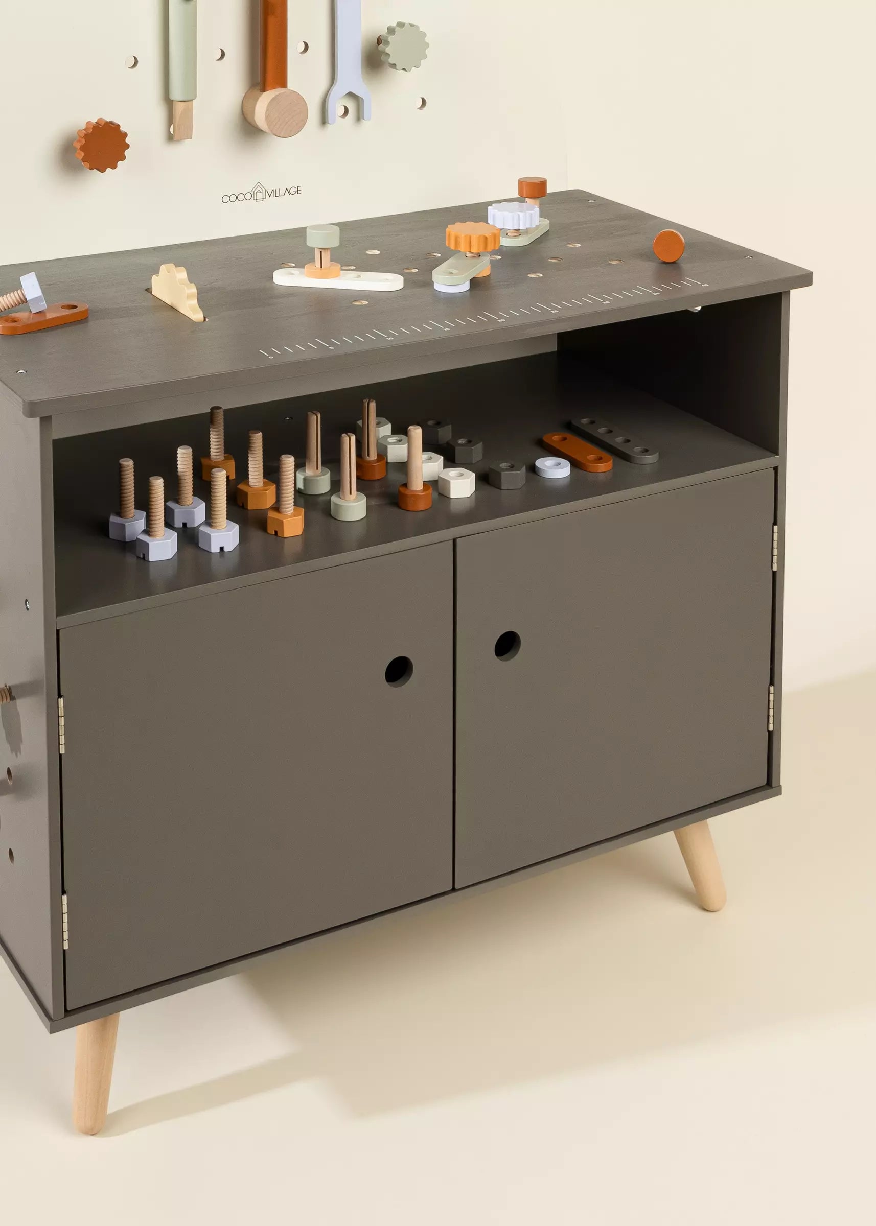 Image of Ensemble de jeu d'établi en bois