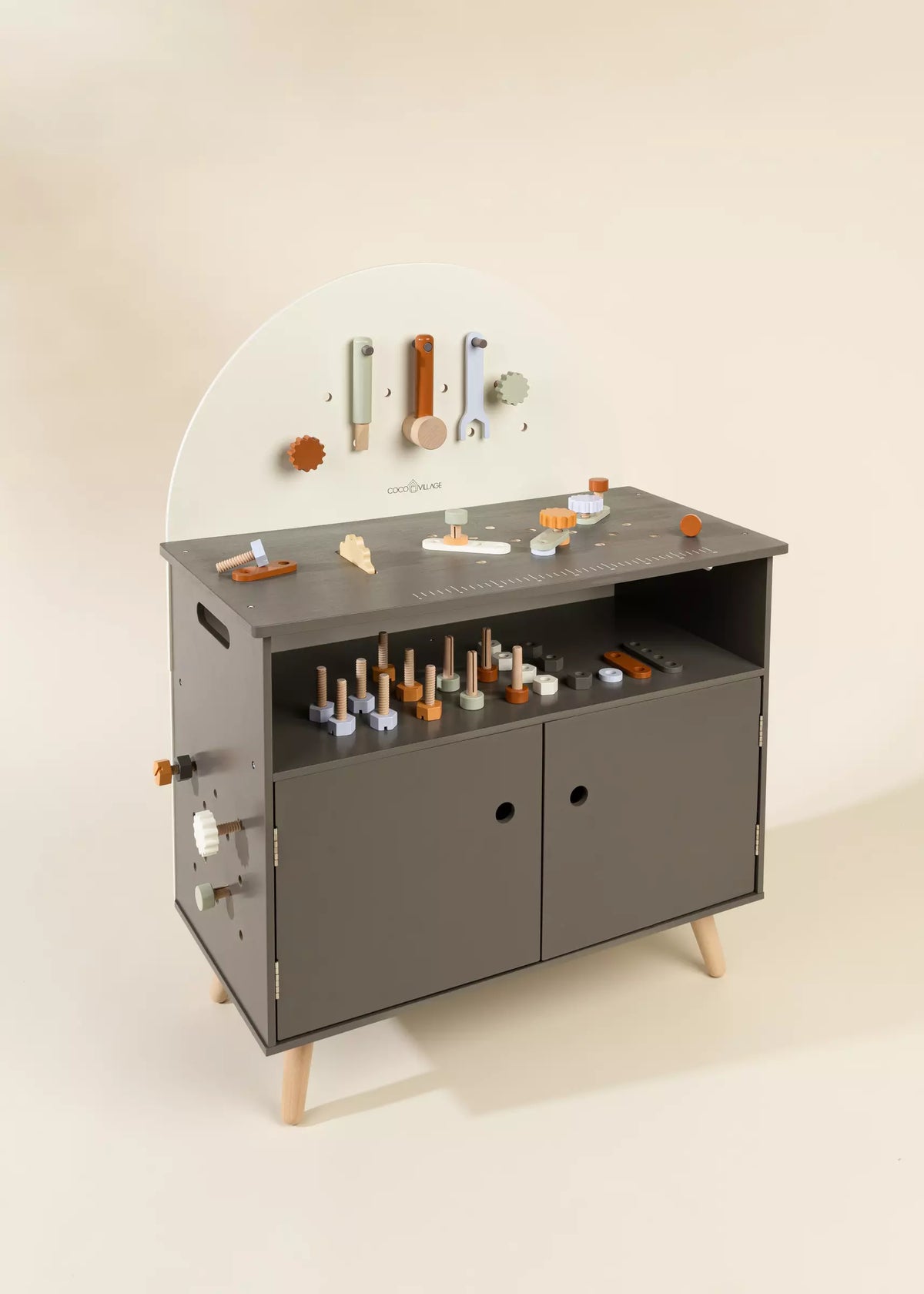 Wooden Workbench Playset – Coco Village Wooden Workbench Playset – Coco Village