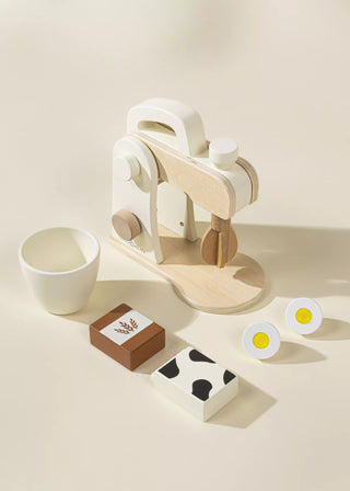 Mélangeur en bois et accessoires