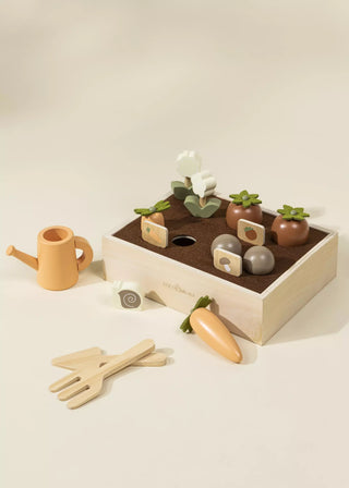 Ensemble de jardinage en bois et accessoires