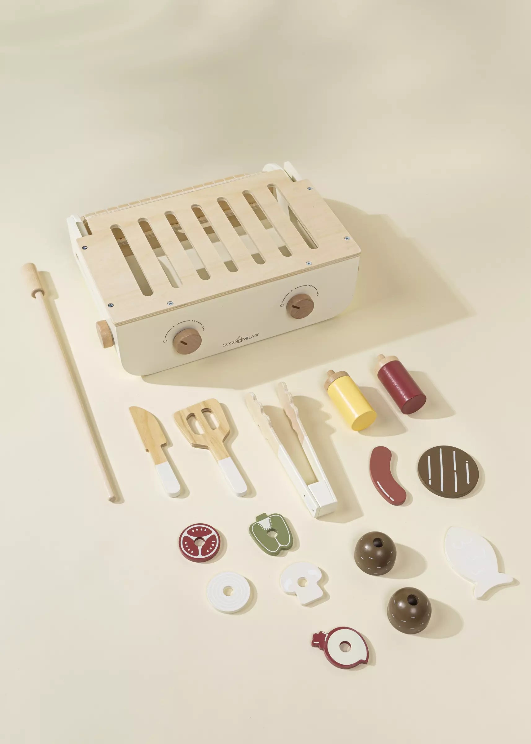 Image of Wooden Barbecue Playset and Accessories