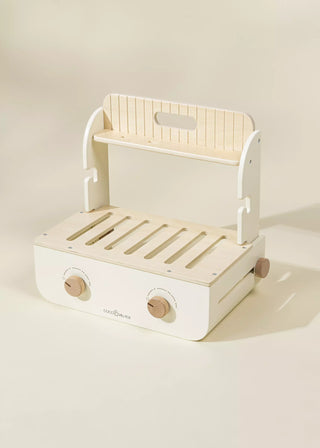 Ensemble de barbecue en bois et accessoires