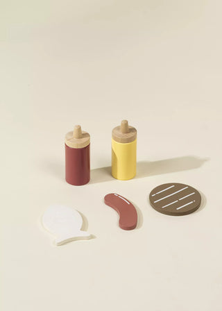Ensemble de barbecue en bois et accessoires