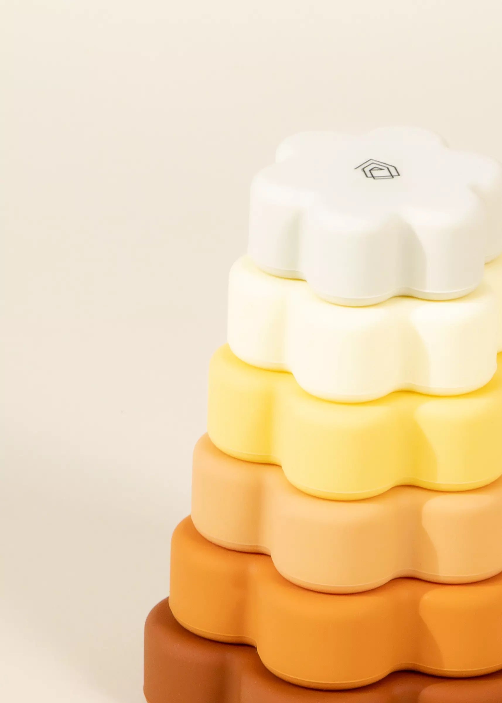 Image of Set of 6 Silicone Stackable Flowers