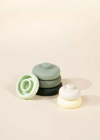 Ensemble de 6 anneaux empilables en silicone
