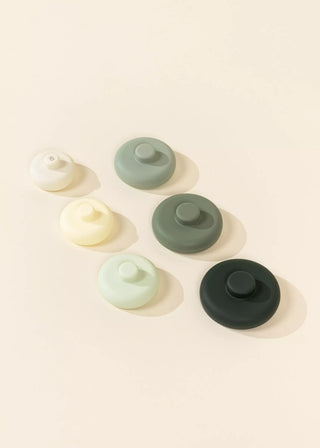 Ensemble de 6 anneaux empilables en silicone