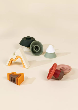 Ensemble de forêt empilable en silicone (16 pièces)