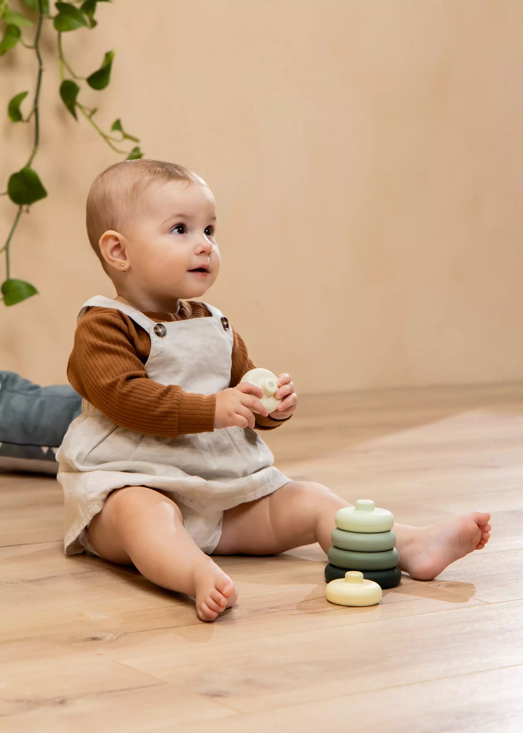 Image of Ensemble de 6 anneaux empilables en silicone