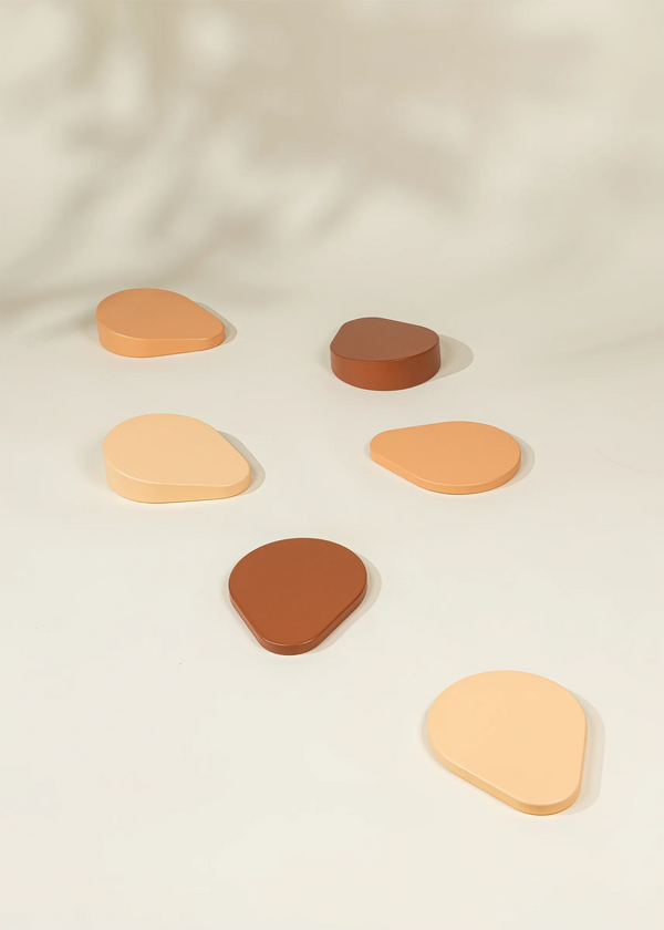 Ensemble de 6 pastilles d'équilibre en bois