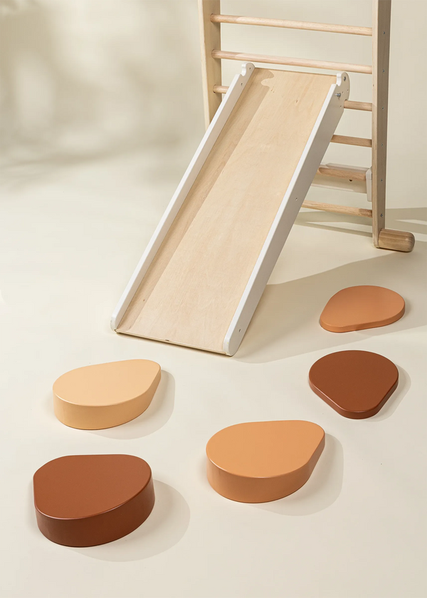 Ensemble de 6 pastilles d'équilibre en bois