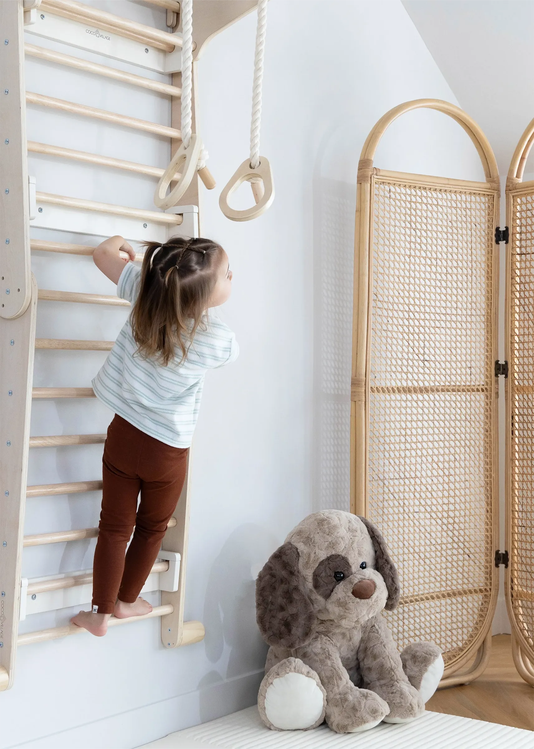 Image of Grimpeur triangle & mural Montessori 2-en-1