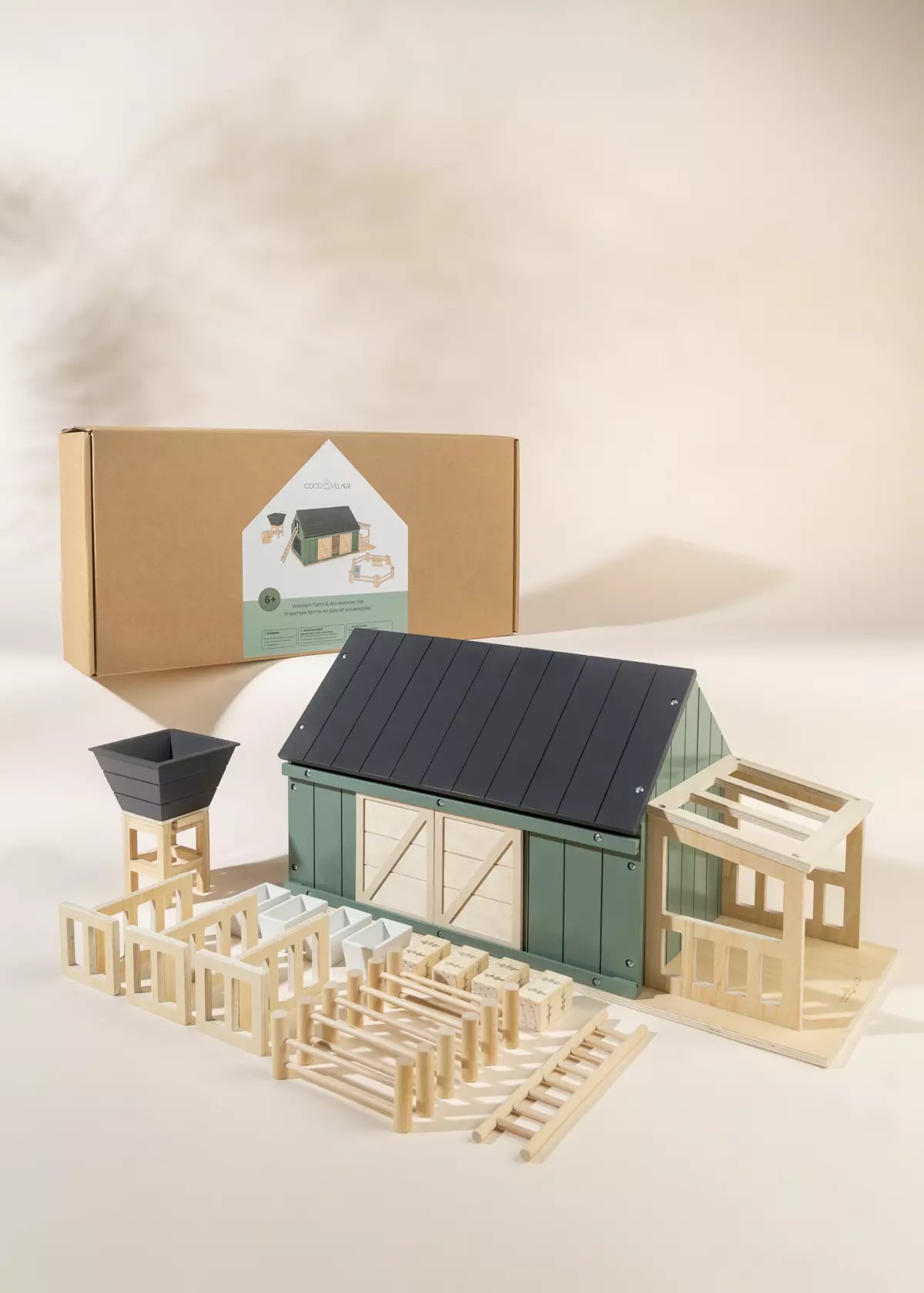 Image of Wooden Farm & Accessories Set