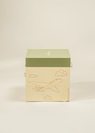 Boîte à souvenirs musicale en bois - Voyage