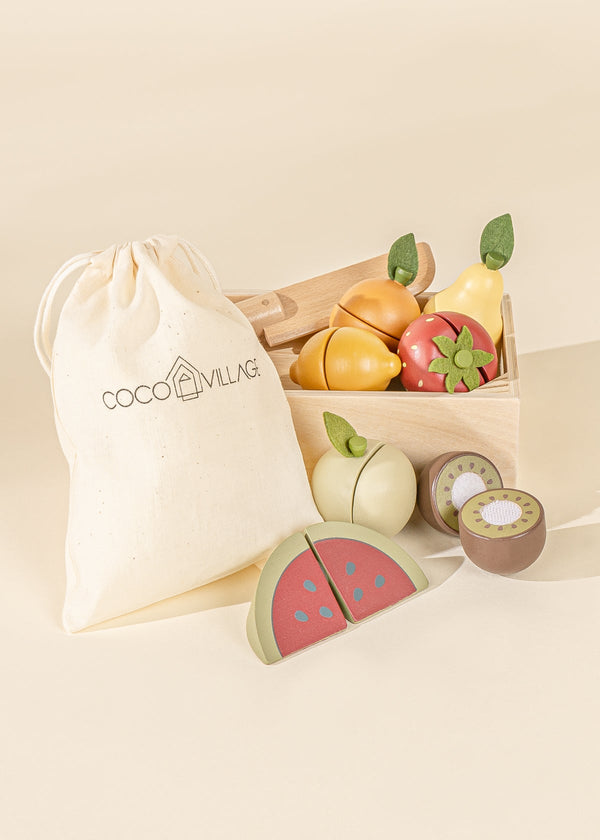 Wooden Fruits Play Set - Toy Food - Pretend Play