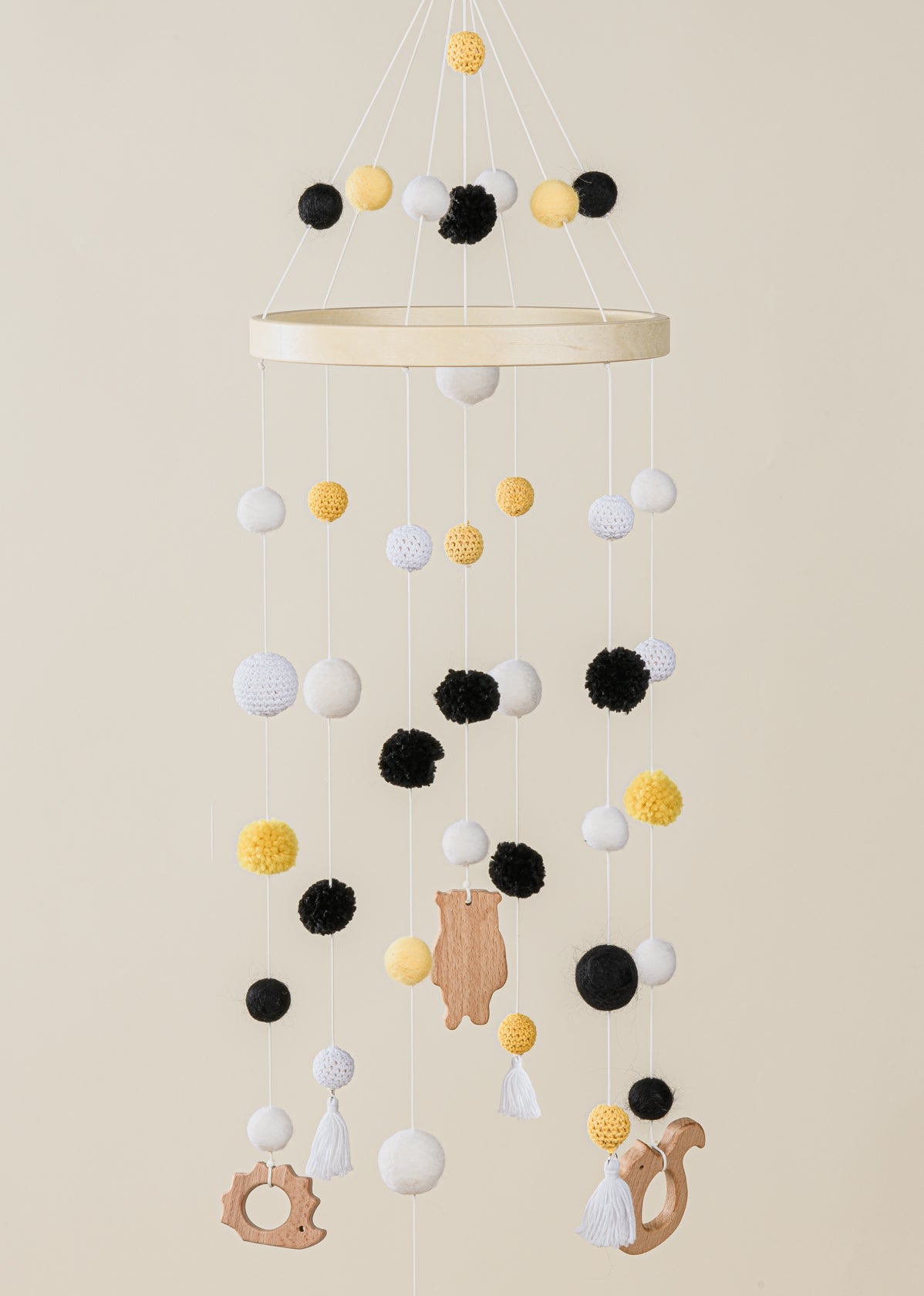 Image of Mobile de lit de bébé - Tuxedo