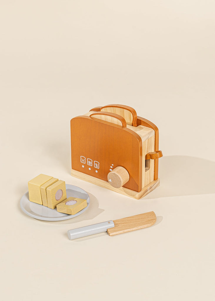 Wooden Toaster Play Set - Toy Kitchen - TERA