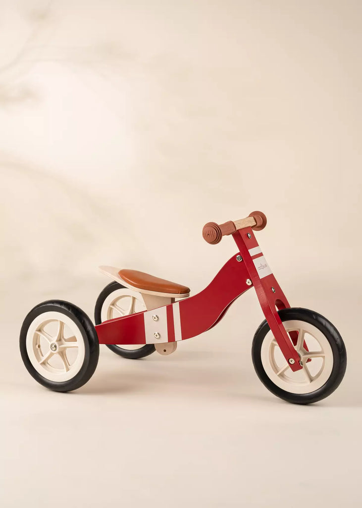 Balance Bike Mini Classic - Red and Wood - Coco Village